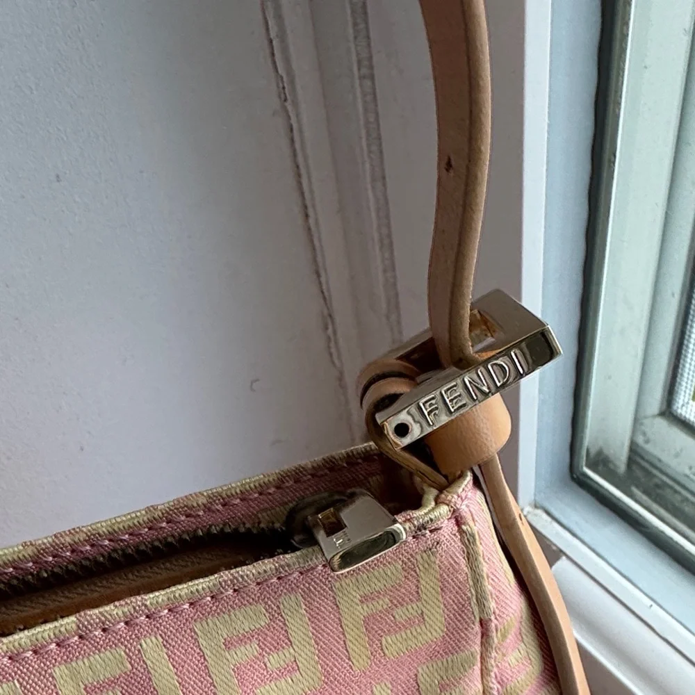 Fendi Pink and Gold Shoulder Bag - Picture 4 of 11